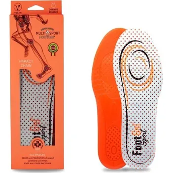 Vložka do bot Gelové vložky FOOTGEL MULTISPORT 43-47 Oranžová, Bílá, Černá