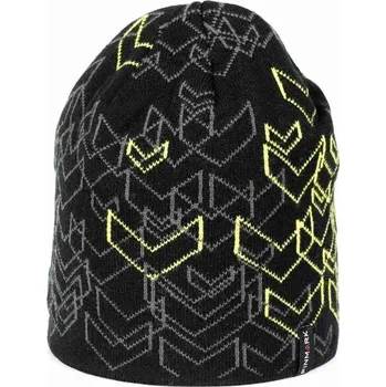 Čepice Zimní pletená čepice Finmark WINTER HAT OS Černá, Šedá, Žlutá