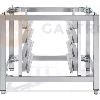 Nerezový dřez Podstavec na 2 stohované pece Nano Compact se vsuvy 3 x GN 1/1 - GN 2/3 s rozměrem 490x615x500 mm | HENDI, 219508