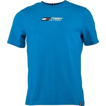 Pánské tričko Tommy Hilfiger ESSENTIAL BIG LOGO TEE S Modrá