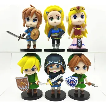 Figurka Figurky Link ze hry Zelda 10 cm - sada 6 kusů