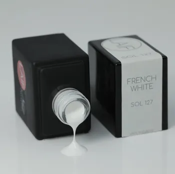 Umělé nehty Laif Gel lak bílý SOL - 127 French White 10 ml