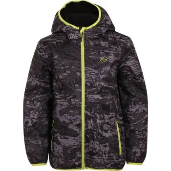 Chlapecká bunda Chlapecká softshellová bunda Lotto INASSO 116/122 Černá, Tmavě šedá, Žlutá