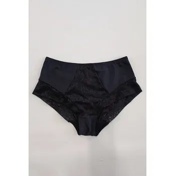 Kalhotky Fantasy Elegantní Stahovací Kalhotky s Tylovou Krajkou, černá XL i321_80544-452171