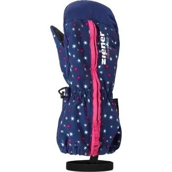 Dětské lyžařské rukavice Ziener LANGELO AS KIDS 4 Tmavě modrá, Bílá, Růžová