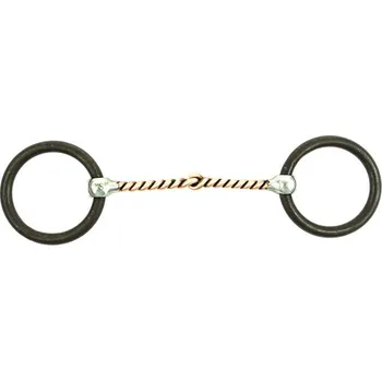 Udidlo pro koně Westernové udidlo stihlo POOL'S Twist Copper 12,5 cm