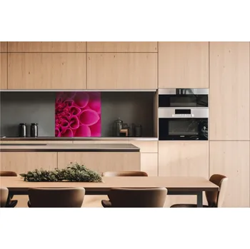 Obklad DIMEX | Dibond za kuchyňskou linku DBW-06060-049 | 60 x 60 cm | Růžová jiřina + Dibond deska za kuchyňskou linku DIMEX v rozměru 60 x 60 cm, motiv Růžová jiřina