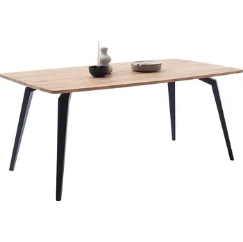 Jídelní stůl Jídelní stůl STOCKHOLM AL dub divoký olejovaný/antracit 180x100