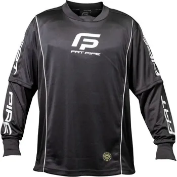 Florbal Brankářský dres Fat Pipe SHIRT 150 Černá, Šedá