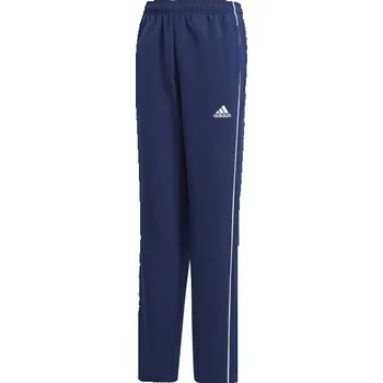 Fotbalové kalhoty adidas CORE 18 PANTS 128 Tmavě modrá, Bílá