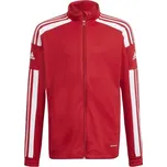 Chlapecká fotbalová mikina adidas SQUADRA 21 JACKET 116 Červená, Bílá