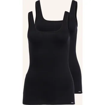 Skiny Dámský Topy Advantage Cotton, 2 Kusy V Balení, černá, 38