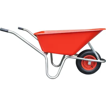 Kolečko kolečko LIVEX, pzn rám, 100l červené, rozložené