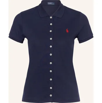 Dámská halenka Polo Ralph Lauren Dámská Polokošile Z Piké, tmavě modrá, 34