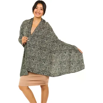 Šátek Himalife Maxi šátek Shanti - černá s béžovou