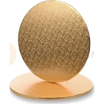 Podložka pod dorty a zákusky kulatá zlatá, 30x1,2 cm | MODECOR, 30477I