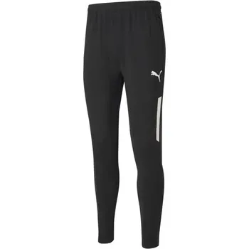 Fotbalové tepláky Puma TEAMLIGA TRAINING PANTS PRO XS Černá, Bílá
