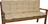 Axin Trading Polstr na zahradní lavičku 2x 107 x 46 cm, světle béžový melír