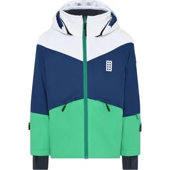 Dětská lyžařská bunda LEGO® kidswear LWJESTED 708 110 Světle zelená, Tmavě modrá, Bílá
