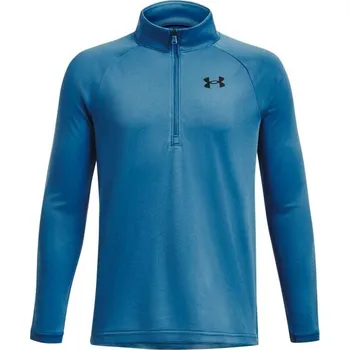 Chlapecké oblečení Chlapecké triko s dlouhým rukávem Under Armour TECH 2.0 1/2 ZIP ylg Modrá, Černá