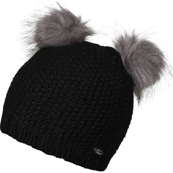 Čepice Dívčí pletená čepice Lewro COALLA 12/15 Černá, Hnědá