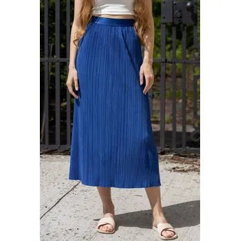 Dámská sukně Vero Moda dámská plisovaná sukně Aurora modrá Velikost: M