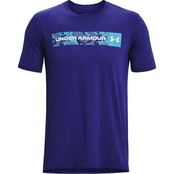 Pánské triko Under Armour CAMO CHEST STRIPE md Modrá, Bílá, Světle modrá