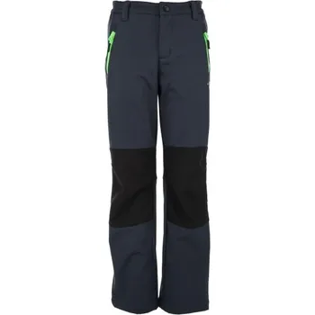 Chlapecké kalhoty Dětské softshellové kalhoty Lewro ZIKAI 128/134 Tmavě šedá, Černá, Zelená