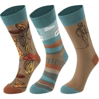 Dámské ponožky Ponožky Sportisimo HRAVÉ PONOŽKY 35-38 Mix, Béžová