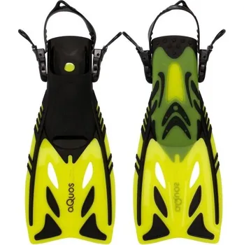 Ploutve Juniorské potápěčské ploutve AQUOS PELICAN JR 32-37 Žlutá, Černá