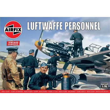 Plastikový model Airfix Classic Kit VINTAGE figurky A00755V - Luftwaffe Personnel (1:76)