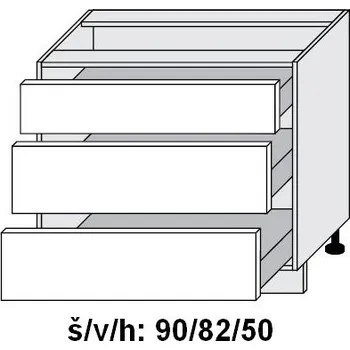 Kuchyňská skříňka Kuchyňská skříňka dolní SIGNUM INDIGO D3R/90 - dub artisan