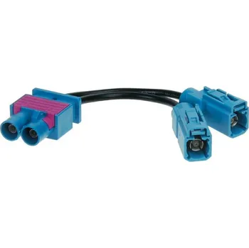 Autoanténa Anténní adaptér dvojitý Fakra samec - 2x Fakra samice 66545 + Prodloužená lhůta na vrácení zboží do 40 dnů