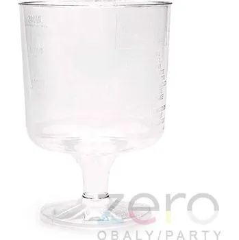 Jednorázové nádobí Pohárek (kelímek) nápojový KRYSTAL (víno) 100/150/200 ml - transp.