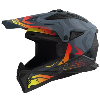 Helma na motorku Motokrosová helma na motorku LS2 MX708 FAST II WASH MATT DARK GREY