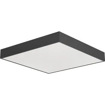 Arelux PXQ02CCT SBK Xpill Square, černé stropní svítidlo, 50W LED 3000/4000/6000K, 50x50cm