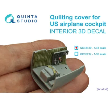 Plastikový model 1/48 Quilting cover for US airplane cockpit