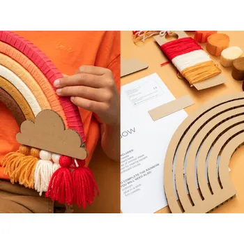 kreativní sada Koko Cardboards DIY Rainbow Sunset