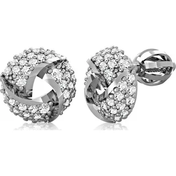 Náušnice Couple, Náušnice Manuela, bílé zlato se zirkony, 585-66-3-0291.1B00.0.00.001.05