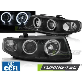 Přední světlomet SVĚTLOMETY ANGEL EYES CCFL BLACK pro SEAT LEON / TOLEDO 04.99-08.04