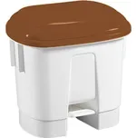 Plastový odpadkový koš Sirius 30 l. - hnědé víko