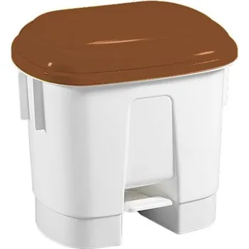 Odpadkový koš Plastový odpadkový koš Sirius 30 l. - hnědé víko