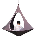 Závěsné houpací křeslo KLORIN NEW TYP 2 BIG SIZE šedohnědá TAUPE 180x180x150