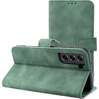 Pouzdro na mobilní telefon Forcell Pouzdro Flipové TENDER Book Case pro SAMSUNG Galaxy S21 FE green 5903396228841