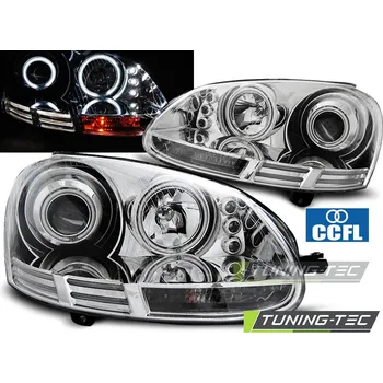 Přední světlomet SVĚTLOMETY ANGEL EYES CCFL CHROMOVANÉ pro VW GOLF 5 10.03-09