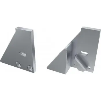 LED lišta LEDLabs Koncovka ALU pro LED profil LUMINES I6 8mm stříbrná pravá s podpěrou s otvorem