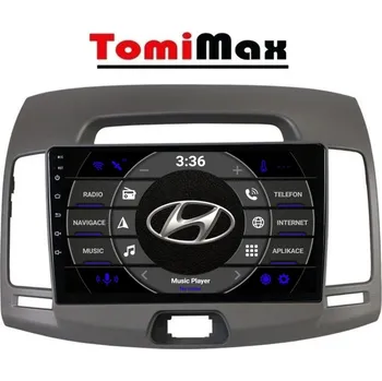 Autorádio TomiMax Hyundai Elantra Android 14 autorádio s WIFI, GPS, USB, BT HW výbava: 4 Core 1GB+16GB LOW - Model auta: Hyundai Elantra 2007 - 2011, Velikost obrazovky: Dotyková obrazovka: 9"