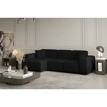 Sedací souprava Sedací souprava do L - Luga - Černá Varianta: Levá