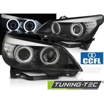 Přední světlomet SVĚTLOMETY ANGEL EYES CCFL BLACK LED INDICATOR pro BMW E60/E61 03-07