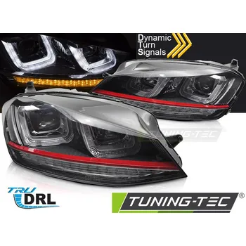Přední světlomet SVĚTLOMETY LIGHT SEQ BLACK WITH RED LINE pro VW GOLF 7 13-17